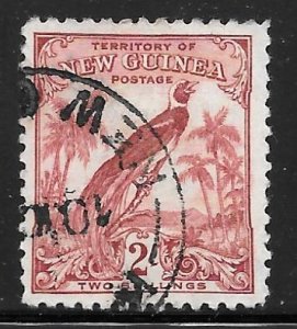 New Guinea 42: 2/- Raggiana Bird-of-paradise (Paradisaea raggiana), used, F-VF