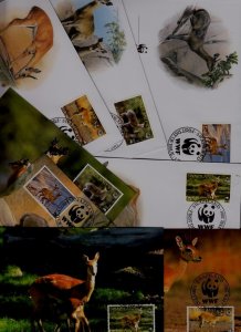 Swaziland 8 covers/cards WWF-01/Animals