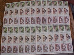CHINA PR  PIECE WITH 72 STAMPS 2021