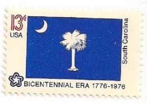 US 1640 State Banners South Carolina 13c single MNH 1976