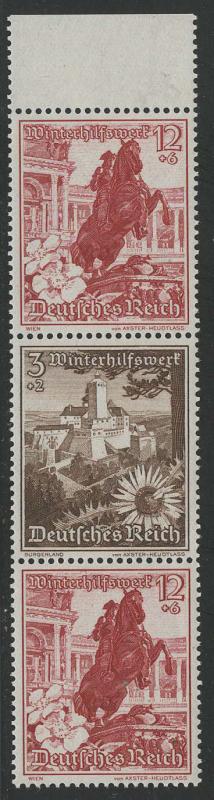 Germany Scott # B128 (2), B123, mint nh, se-tenant, Mi# S250