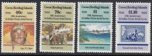 Cocos Islands 203-6 Aerial Survey mnh