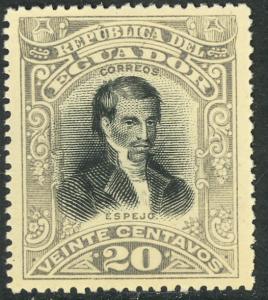 ECUADOR 1901 20c SANTA CRUZ y ESPEJO Portrait Issue Sc 149 MNH