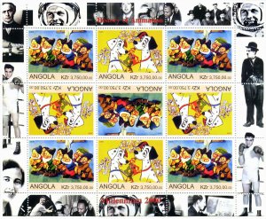 Angola 2000 Disney 101 Dalmatians & Seven Dwarfs Sheetlet (9) MNH VF