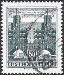 Austria #619  Used - 50g Heiligenstadt, Vienna (1959)