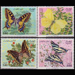 ALGERIA 1981 - Scott# 668-71 Butterflies Set of 4 NH