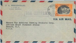 74503 - USA: Philippines  - POSTAL HISTORY -  COVER to USA - Via CLIPPER 1940