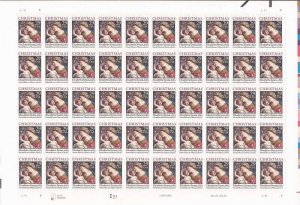 US Stamp - 1994 Christmas Madonna & Child - 50 Stamp Sheet #2871