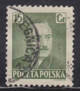 Poland 492 President Boleslaw Bierut 15Gr 1950