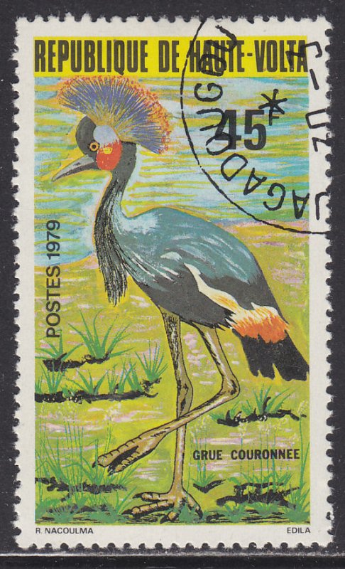 Burkina Faso 520 Crowned Crane 1979