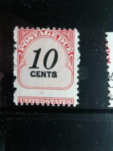 SCOTT # J-97 EFO UNITED STATES POSTAGE DUE PERF SHIFT !!MINT NEVER HINGED