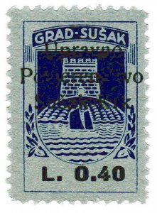 (I.B) Croatia Revenue : Municipal Duty Stamp 40L (Grad Susak)