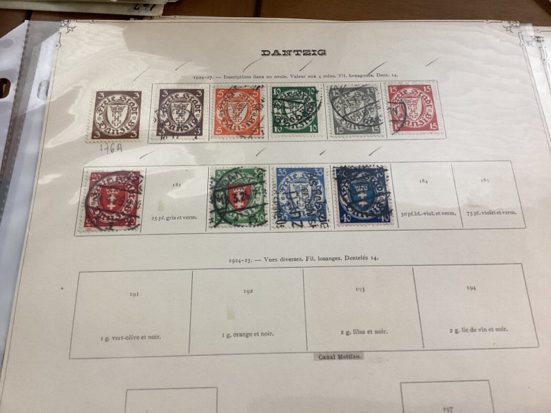 ICOLLECTZONE  Germany Danzig Collection hinged and used   (COL351)