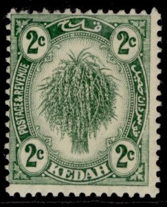 MALAYSIA - Kedah GV SG27, 2c dull green, M MINT.