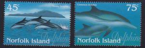 Norfolk Island # 621-622, Dolphins, NH, 1/2 Cat.