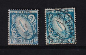 Ireland - #76, #117 used, cat. $ 59.50