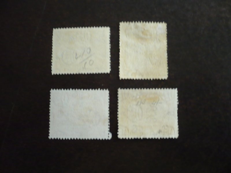 Stamps - British Guiana - Scott# 210,211,215,220 - Used Part Set of 4 Stamps