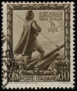 Italy 403 - Used - 30c Columbus (1938) (cv $2.00)