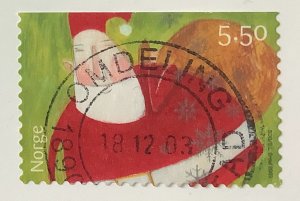 Norway 2003 Scott 1384 used - 5.50 k,  Christmas, Santa