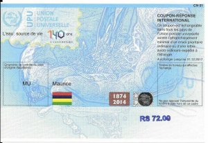 MAURITIUS - (IRC) INTERNATIONAL REPLY COUPON (140. year) (MINT), MNH 