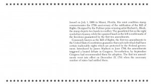 THE HISTORY OF THE U.S. IN MINT STAMPS THE BILL OF RIGHTS