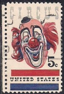 1309 5 cent American Circus (Clown) VF used