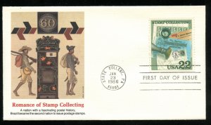 US 2198 US / Sweden Stamp Collecting UA Fleetwood cachet FDC
