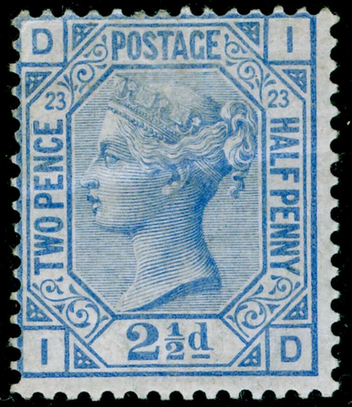 SG157, 2½d blue plate 23, NH MINT. Cat £450+. ID