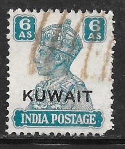 Kuwait 68: 6a George VI, used, F-VF