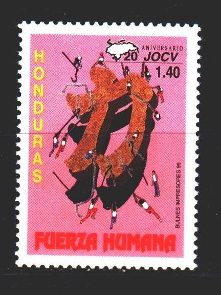 Honduras. 1995. 1291 from the series. Japanese volunteers in Honduras. MNH.