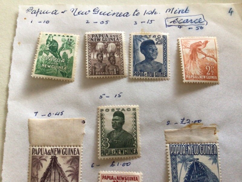Papua & New Guinea mounted mint stamps  A13315
