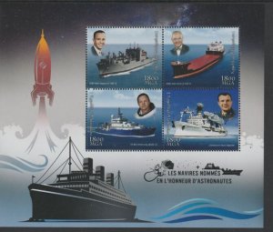 MADAGASCAR - 2018 - Ships, Astronauts - Perf 4v Sheet - MNH - Private Issue