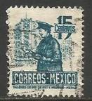 MEXICO 825 VFU POSTMAN Z1162-1