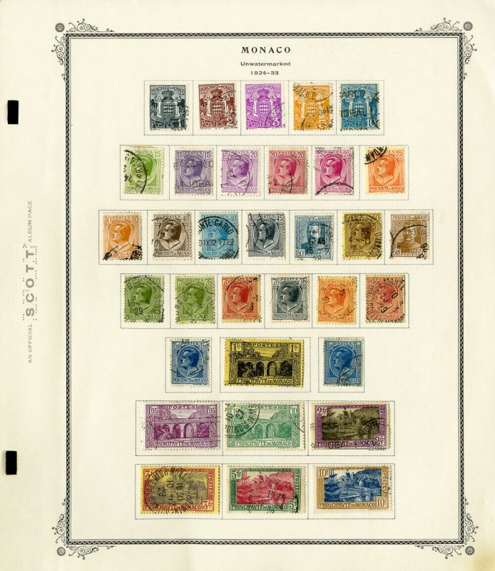 Monaco Massive High Value Stamp Collection