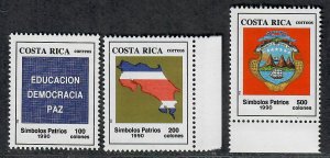 $Costa Rica Sc#427-429 M/NH/VF, complete set, Cv. $37.50