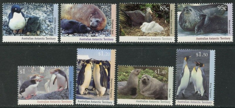 AUSTRALIAN ANTARCTIC AAT Sc#L83-L89 (8) 1992-93 Penguins & Seals Cpl Set OG MNH