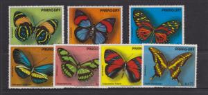 Paraguay Butterflies Sc#1498a-g MNH