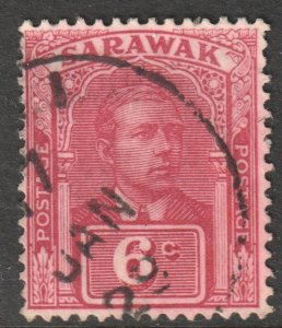 Sarawak Scott 84 - SG81, 1928 Sir Charles Vyner Brooke 6c used