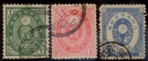 Japan 1883 SC# 72-4 Used E173