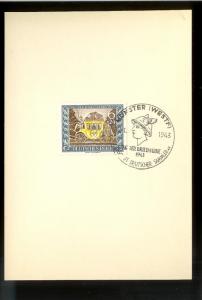 GERMANY FDC Card Sc#B215 Fancy Cancel Munster 1943