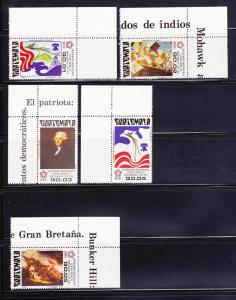 Guatemala C592-C596 MNH American Bicentennial