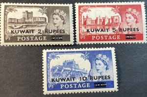 KUWAIT # 117-119-MINT/HINGED-----COMPLETE SET-----1955