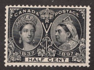 1897 Canada ½¢ Queen Victoria Diamond Jubilee #50 Stamp - MLH Est $105 CDN