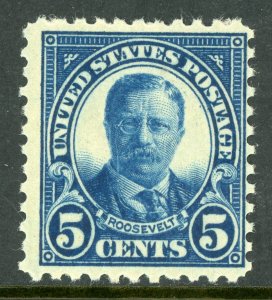USA 1922 Roosevelt 5¢ Blue Perf 11 Scott 557 MNH B815