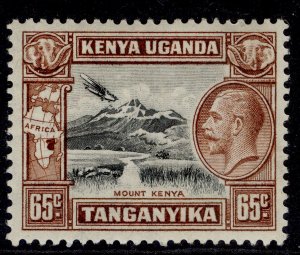 KENYA UGANDA TANGANYIKA GV SG117, 65c black & brown, LH MINT. Cat £18.