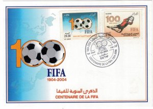 Algeria 2004 FDC Stamps Scott 1305-1306 Sport Football Soccer 100 Years of FIFA