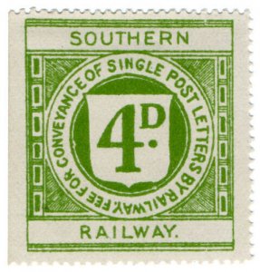 (I.B) Southern Railway : Letter Stamp 4d 