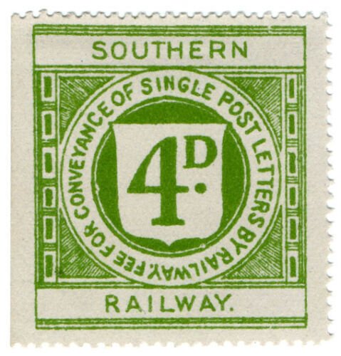 (I.B) Southern Railway : Letter Stamp 4d 