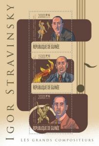 GUINEA 2013 SHEET IGOR STRAVINSKY COMPOSERS