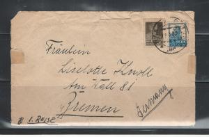 COVER VLADIVOSTOK- BREMEN HANS RUSVHER to Fraulein LISELOTTE KNOLL12.3.1928